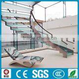 Modern Interior Glass Curved Stair for Loft thumbnail-5
