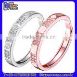 High Polished Stainless Steel Gold Couple Ring Without Stone thumbnail-3
