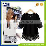 New Fashion O-Neck Short Sleeve Chiffon T Shirt Woman thumbnail-6