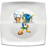 2015 world cup style reusable plastic plates