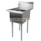 NSF Freestanding Commercial Stainless Steel 1 One Compartment Sink for Catering thumbnail-5