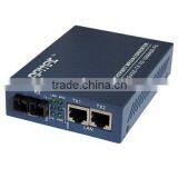 2 LAN Ports Two RJ45 Ports Single Mode Dual Fiber Optical Transceiver With Cheap Price and High Quality Realtek Chipset