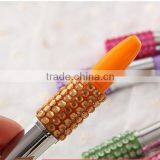 Creative Plastic Lipstick Ball-point Pen With Rhinestone thumbnail-5