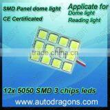 12x5050 SMD LED Interior Smd Panel Dome Light