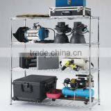 3 Tiers Chromed Metal Wire Shelving, Storage Rack thumbnail-5