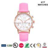 KYT Silver / Gold / Rose Gold Case 5ATM Water Resistant Wrist Quartz Mens Watch Chronograph Quality Choice thumbnail-4