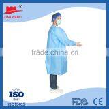 Non Woven White/Blue/Red/Green/Yellow Disposable Lab Coat With Hook and Loop thumbnail-3
