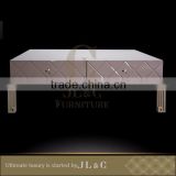 Luxury Living Room AT11-14 Diamond Pattern Coffee Table High-end Furniture Factory Price From China JT71-03 JL&C Furniture