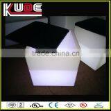 2 in 1 Plastic Bar Square Stools With Ice Bucket and LED Light