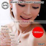 Noproblem D027 Power Tourmaline Germanium Health Balance Clear Crystal Pendant Necklace thumbnail-2