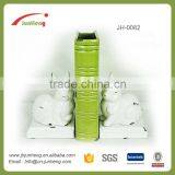 Bookends White Ceramic Rabbit Figurineson ,gemstone Animal Figurines, White Clay Ceramic Figurine