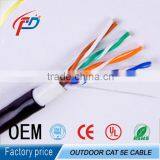 Outdoor Waterproof UTP /FTP/SFTP Cat5e 24awg Solid Copper Armoured Cable