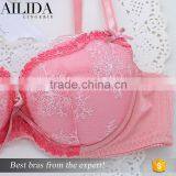 Wholesale Lady Sexy Push-up Underwire Bras 3/4 Cup Bra and Panties Match thumbnail-4