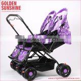 China Manufacturer JINBAO Good Twins Stroller/baby Carriage/pram/gocart/pushchair thumbnail-2