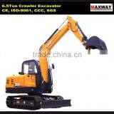 6 Ton China Made Brand New Small Excavator With Steel Crawler, CE / ISO Certificate, CT65-8A , CT65-8B thumbnail-2