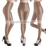 Multicolors Leather Look Fashion Sexy Women High-waist Leggings thumbnail-5