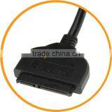 Dailyetech Dual USB 3.0 to SATA 15+7 Pin Data Power Cable Adapter 2.5" HDD Hard Drive thumbnail-2