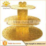 Tiered Round Cake Stand Black / Silver / Gold Cardboard Cupcake Tower Cake Decoration thumbnail-5