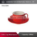 Hot Sale Coffee Cups and Saucers Glaze Cup Set