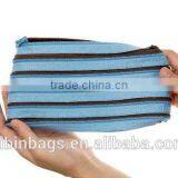 Funny and Playful Bright Pencil Pouch Pencil Case - Ocean Blue & Soft Brown thumbnail-3