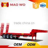 Manufactures 2 Axles Flatbed Low Bed Semi Trailer Trailers Cheapest Price for Sale thumbnail-2