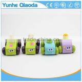 Baby Wooden Sounding Car Toys/ Pull Back Cartoon Mini Wood Car Toys for Kids and Child Gifts thumbnail-3