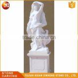 Courtyard White Nude Woman Body Marble Stone Sculpture thumbnail-1
