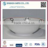 Wholesale High Quality Cheap White Ceramic Bowl With Design thumbnail-1