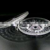 Round Exquisite Glass Plate Transparent Glass Fruit Plate Wholesale thumbnail-2