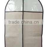 Foldover Garment Bags With Brown Trim thumbnail-1