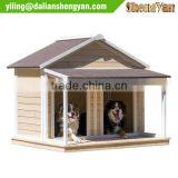 2 Doors Wood Pet House, Dog House thumbnail-1