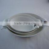 Good Quality High White Porcelain Oval Bakeware Set With Handles thumbnail-2