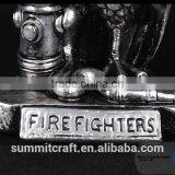 Export Electroplate Polyresin Fire Owl Owl Statues thumbnail-3