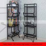 Floor Standing Metal Tier Display Book Storage Rack thumbnail-1