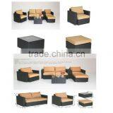 Outdoor Rattan Wicker Garden Sofa Set thumbnail-6