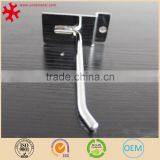 4-Inch Chromed Slatwall Metal Hooks With Stabilizer and Double Hook Clips, Black thumbnail-5