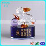 Crystal Rabbit Model With Base Personalizs Lwords for Twelve Chinese Zodiac Signs thumbnail-1