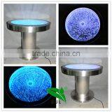 Beautiful Battery Driver Round Bar Table ,Fantastic LED Light and Water Bubble Moving Table thumbnail-5