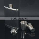 New Design 7oz Stainless Steel Black Wine Glass Set thumbnail-1