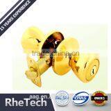 Solid Brass American Style Tubular Round Ball Knob Door Lock For Bedroom thumbnail-1