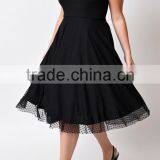 Plus Size Summer Sexy Women Sleeveless Cocktail Party Evening Formal Black Dress thumbnail-2