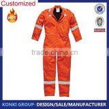 Custom High Quality Unisex Orange Reflective Waterproof Safty Coverall Uniform thumbnail-5