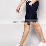 Hot Sale Latest Custom Side Slant Pocket Men's Navy Slim Fit 65% Cotton 35% Polyester Stretch Twill Concealed Fly Casual Shorts thumbnail-4