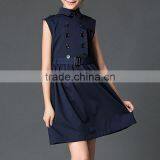 2017 Stylish Cotton Sleeveless School Uniform Design For Girls thumbnail-6