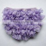 Wholesale Petti Ruffle Baby Bloomer Tutu Diaper Cover Baby Fancy Lace Ruffle Bloomers thumbnail-5