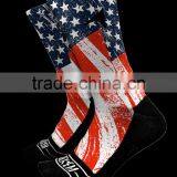 Polyester Athletic Black Sole Sublimation Blank Socks thumbnail-2