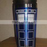 2016 New Design , Doctor WHO Tardis Mug Stainless Steel Cup