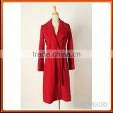 High Qualtiy Big Lapel Long Belted Camel Wool Coat thumbnail-3