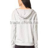 V-neck Hooded Sweatshirt for Woman Soft Light Cotton With Front Pocket Women Spring Thin Fleece thumbnail-4
