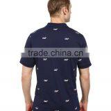 Fashion Shorts Embroidery Designs Mens Golf Patterned Polo Shirt Embroidery thumbnail-3